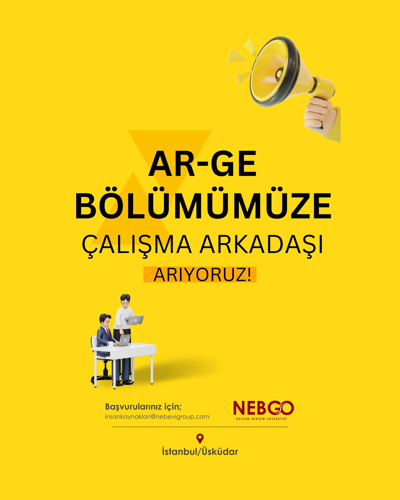 AR-GE Sorumlusu iş ilanları – NEBGO Gelişim