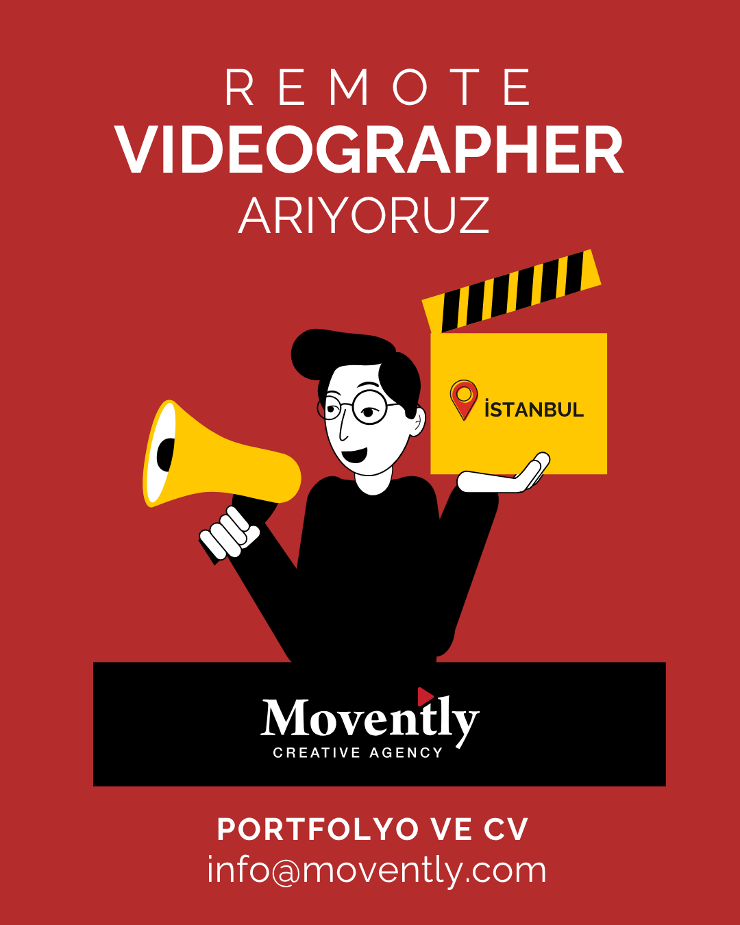 Videographer arayanlar - Movently Agency Videographer iş ilanları - Movently Agency